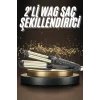 İkili Wag Maşa Saç Şekillendirici Seramik Kaplama Isı Ayarlı