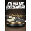 İkili Wag Maşa Saç Şekillendirici Seramik Kaplama Isı Ayarlı