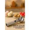Inox 5 Cm Dondurma Kaşığı - Karpuz Kurabiye Köfte Helva Porsiyonlama