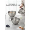 Inox Çelik Profesyonel Ölçülü Karıştırma Kabı Seti -400-600 Ml Sos & Hazırlık Şefi Serisi