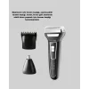 İnsua 3’lü Tıraş Makinesi – 3 Farklı Kesim Başlığı, Güçlü Motor, 60 Dakika Kullanım