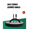 iPhone Uyumlu Lightning 3.5mm Aux Adaptör Kablo Stereo Ses Aktarım