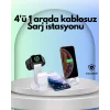 iPhone,  Watch ve AirPods ile Uyumlu 4ü 1 Arada Şarj Ünitesi – Tüm  Cihazları Tek Noktada