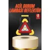 Işıklı İkaz Lambası Reflektör Şarjlı Işıklı Üçgen LED Acil Durum Feneri