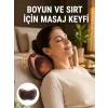Isıtma Özellikli Derin Yoğurma Masaj Yastığı Priz & Çakmak Girişli Yeni Nesil