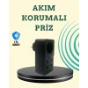 Isıya Dayanıklı PC Gövdeli Akım Korumalı Priz 4 USB