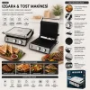 IZGARA VE TOST MAKİNESİ 4 DİLİM YAPIŞMAZ YÜZEY 2000W SSM-2598 (5047)