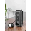 Kablolu Bluetooth Kulaklık Kulak İçi Stereo Mikrofonlu Dijital Göstergeli