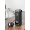 Kablolu Bluetooth Kulaklık Kulak İçi Stereo Mikrofonlu Dijital Göstergeli