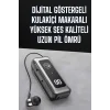 Kablolu Makaralı Bluetooth Kulaklık Uzun Pil Ömrü Dijital Göstergeli