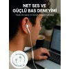 Kablolu Type C Kulak İçi Kulaklık Kristal Netliğinde Ses Kalitesi Yeni Nesil