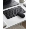 Kablosuz Bluetooth Klavye Mouse Seti Wireless Sessiz İnce Tasarım Çoklu Uyumlu