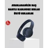 Kablosuz Bluetooth Kulaklık 5.0 18 Saat Kullanım Dinamik Sürücü Siyah