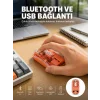 Kablosuz Bluetooth Mouse Şık ve Sessiz Ofis Tasarımı Yeni Nesil