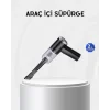 Kablosuz El Süpürgesi – Araç İçi Temizlik İçin 5500PA Güçlü Emiş, USB Şarjlı
