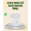 Kablosuz Klavye ve Mouse Seti - Ergonomik Tasarım, Sessiz Kullanım, Geniş Uyumluluk