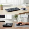 Kablosuz Lacivert Bluetooth Klavye Mouse Seti – Yuvarlak Tuşlu Tasarım, Türkçe Q Dizilim, Taşınabilir, Ev ve Ofis Kullanımına Uygun