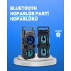 Kablosuz LED Işıklı Bluetooth Hoparlör – FM Radyolu, Mikrofon Girişli