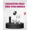 Kablosuz Mini Projeksiyon Cihazı Oyun ve Film İçin Taşınabilir Ev Sineması