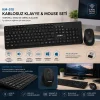 KABLOSUZ MULTİMEDİA KLAVYE - MOUSE SETİ SİYAH Q KLAVYE KM-510 (5047)