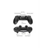 Kablosuz Ps4 Oyun Kolu | Wireless Joystick Gamepad | Titreşimli Dualshock Uyumlu – Siyah