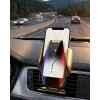 Kablosuz Şarjlı Araç Telefon Tutucu Sensörlü Otomatik Kilit 360 Derece Döner