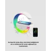 Kablosuz Şarjlı Bluetooth Hoparlör ve Gece Lambası – NFC, FM Radyo, RGB Işık