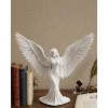 Kanatlı Melek Figürü 3D Baskı Dekoratif Heykel Biblo Ev Ofis Aksesuarı