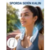 Kanatsız Boyun Tipi Fan | Giyilebilir Serinletici, Düşük Sesli, Hafif ABS Gövde, USB Şarj Edilebilir Yeni Nesil