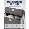 Kapaklı Duvar Tipi Kirli Çamaşır Sepeti Yer Tasarrufu Sağlayan