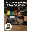 Kapsamlı Matkap Ucu Seti Organizer Kutulu Ahşap Metal Beton Delme Yeni Nesil