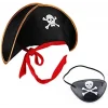 Kaptan Jack Çocuk Korsan Şapkası ve Göz Bandı Seti