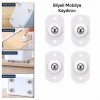KARTELALI 4PCS TEK BİLYA TEKERLEKLİ MOBİLYA EŞYA TAŞIMA APARATI 360° 8KG TAŞIMA KAPASİTE (5047)