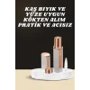 KAŞ BIYIK VE YÜZ EPİLASYON ALETİ VE TİTREŞİMLİ YÜZ TEMİZLEME MASAJ ALETİ İKİLİ SET