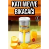 Katı Meyve Sıkacağı Taşınabilir USB Şarjlı Pratik Paslanmaz Çelik lı