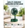 Katlanabilir Şarjlı Mini Fan 3 Kademeli Hız Ayarlı Taşınabilir