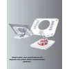 Katlanabilir Tablet Standı Ayarlanabilir Kaymaz Şeffaf Tasarım
