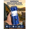 Katlanabilir USB Çıkışlı Kamp Feneri – Şarj Edilebilir, Dayanıklı ve Çok Fonksiyonlu