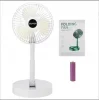 Katlanır Teleskopik Zemin Fanı Yaz Sessiz Öğrenci Masaüstü Fan USB Şarj Edilebilir Taşınabilir Ev Mini Hava Soğutucu