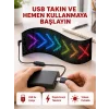 Kayan Yazı Destekli RGB LED Reklam Paneli USB ile Kolay Kurulumlu