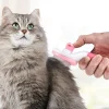 Kedi Köpek Tüy Toplayıcı Kendini Temizleyebilen Ergonomik Saplı Evcil Hayvan Tarağı Pembe