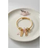Kedili Model Pembe Charmlı Bileklik
