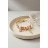 Kelebek Model Gold Renk Pembe Charmlı Bileklik