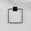 Kendiliğinden Yapışkanlı Siyah Paslanmaz Metal Kare Havluluk (5047)