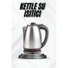 Kettle Su Isıtıcı C F Priz Uyumlu 220 - 240 V Paslanmaz Çelik Kablolu