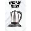 Kettle Su Isıtıcı C F Priz Uyumlu 220 - 240 V Paslanmaz Çelik Kablolu