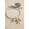 Kırlangıç Model Gold Renk Choker Kadın Kolye