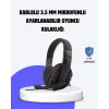 Kırmızı Kulaklık Mikrofonlu Ayarlanabilir Konforlu Tasarımlı
