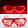 Kırmızı Led Işıklı Parti Gözlüğü - Neon Glow Şerit Gözlük 3 Modlu