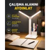 Kısılabilir LED Masa Lambası – Kalemlik ve Telefon Standlı, Göz Yormayan Işık Yeni Nesil